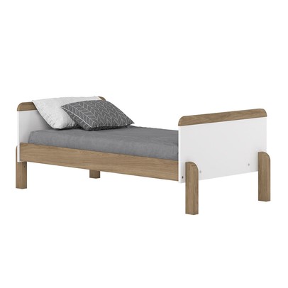 Quarto de Bebê Completo Ternura 1 Porta 3 Gavetas Branco/Jequitibá - Henn