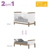 Quarto de Bebê Completo Ternura 1 Porta 3 Gavetas Branco/Jequitibá - Henn
