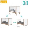 Quarto de Bebê Completo Confete 1 Porta 3 Gavetas Branco/Jequitibá - Henn