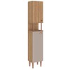 Paneleiro 38 Cm Marti 2 Portas Mel/Fendi - Fellicci