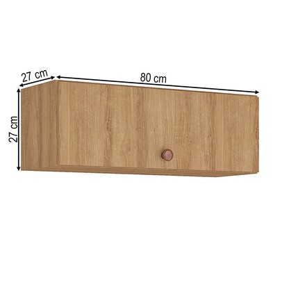 Armário Aéreo Cozinha 80 Cm Marti 1 Porta Mel - Fellicci