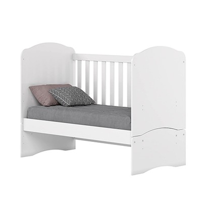 Quarto de Bebê Completo Doha 2 Portas 8 Gavetas com Espelho Branco - Henn