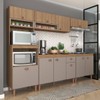 Cozinha Completa Marti 10 Portas 1 Gaveta Mel/Fendi - Fellicci