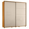 Guarda-Roupa Casal Monet 2 Portas 4 Gavetas 100% Mdf Cinamomo/Off White - Madetec