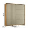 Guarda-Roupa Casal Monet 2 Portas 4 Gavetas 100% Mdf Cumaru/Opala - Madetec