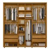 Guarda-Roupa Casal Monet 2 Portas 4 Gavetas 100% Mdf Cumaru/Opala - Madetec