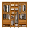 Guarda-Roupa Casal Monet 2 Portas 4 Gavetas 100% Mdf com Espelho Cinamomo - Madetec