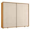 Guarda-Roupa Casala Dali 2 Portas 8 Gavetas 100% Mdf Cinamomo/Off White - Madetec