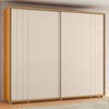 Guarda-Roupa Casala Dali 2 Portas 8 Gavetas 100% Mdf Cinamomo/Off White - Madetec