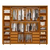 Guarda-Roupa Casala Dali 2 Portas 8 Gavetas 100% Mdf Cinamomo/Off White - Madetec