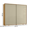 Guarda-Roupa Casala Dali 2 Portas 8 Gavetas 100% Mdf Cumaru/Opala - Madetec