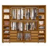 Guarda-Roupa Casala Dali 2 Portas 8 Gavetas 100% Mdf Cumaru/Opala - Madetec