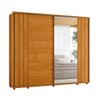 Guarda-Roupa Casal Dali 2 Portas 8 Gavetas 100% Mdf com Espelho Cinamomo 162 - Madetec