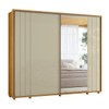Guarda-Roupa Casal Dali 2 Portas 8 Gavetas 100% Mdf com Espelho Cumaru/Opala 162 - Madetec