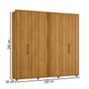 Guarda-Roupa Casal Miro 6 Portas 4 Gavetas 100% Mdf Cumaru - Madetec