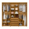 Guarda-Roupa Casal Miro 6 Portas 4 Gavetas 100% Mdf Cumaru - Madetec