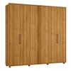 Guarda-Roupa Casal Miro 6 Portas 4 Gavetas 100% Mdf Cumaru - Madetec