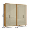 Guarda-Roupa Casal Miro 6 Portas 4 Gavetas 100% Mdf Cumaru/Opala - Madetec