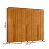 Guarda-Roupa Casal Volpi 6 Portas 6 Gavetas 100% Mdf Cinamomo - Madetec