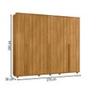 Guarda-Roupa Casal Volpi 6 Portas 6 Gavetas 100% Mdf Cumaru - Madetec