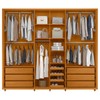 Guarda-Roupa Casal Volpi 6 Portas 6 Gavetas 100% Mdf Cinamomo/Off White - Madetec