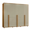 Guarda-Roupa Casal Volpi 6 Portas 6 Gavetas 100% Mdf Cumaru/Opala - Madetec