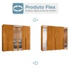 Guarda-Roupa Casal Volpi 6 Portas 6 Gavetas 100% Mdf com Espelho Flex Cinamomo 177 - Madetec