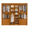 Guarda-Roupa Casal Volpi 6 Portas 6 Gavetas 100% Mdf com Espelho Flex Cinamomo 177 - Madetec