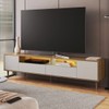 Rack para TV Até 75 Polegadas Rotterdam 2 Portas 2 Gavetas com Led Arenas - Art In Móveis