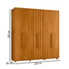 Guarda-Roupa Casal Portinari 6 Portas 4 Gavetas 100% Mdf Cinamomo - Madetec