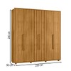 Guarda-Roupa Casal Portinari 6 Portas 4 Gavetas 100% Mdf Cumaru - Madetec