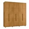 Guarda-Roupa Casal Portinari 6 Portas 4 Gavetas 100% Mdf Cumaru - Madetec