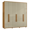 Guarda-Roupa Casal Portinari 6 Portas 4 Gavetas 100% Mdf Cumaru/Opala - Madetec