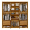 Guarda-Roupa Casal Portinari 6 Portas 4 Gavetas 100% Mdf Cumaru/Opala - Madetec