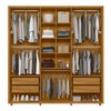 Guarda-Roupa Casal Portinari 6 Portas 4 Gavetas 100% Mdf com Espelho Cumaru/Opala - Madetec
