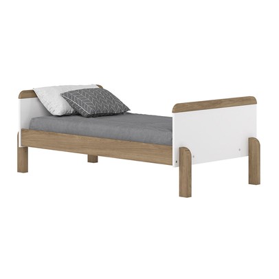 Quarto de Bebê Completo Ternura 4 Portas 2 Gavetas Branco/Jequitibá - Henn