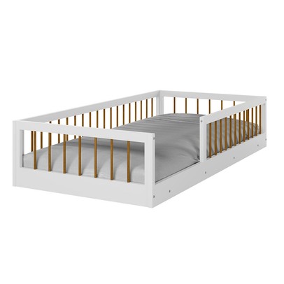 Cama Infantil Montessoriana Ana Branco Madeirado - Tigus