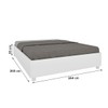 Base de Cama Box Queen Alasca Neve - Pnr Móveis