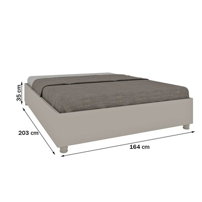 Base de Cama Box Queen Alasca Off White - Pnr Móveis
