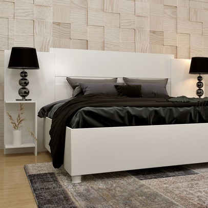 Cabeceira Queen Amazonas 4 Prateleiras Neve - Pnr Móveis