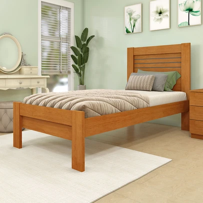 Cama Solteiro Coral Cinamomo - Pnr Móveis
