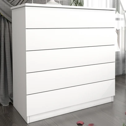 Cômoda Dona Premium 5 Gavetas Neve - Pnr Móveis