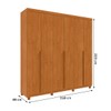 Guarda-Roupa Casal Toulon 6 Portas 4 Gavetas Cinamomo - Pnr Móveis