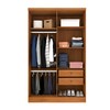 Guarda-Roupa Solteiro Brighton 4 Portas 2 Gavetas Cinamomo - Pnr Móveis