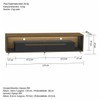 Rack para TV Até 65 Polegadas Loop 2 Gavetas com Vidro e Led Cedro/Preto - Olivar Móveis