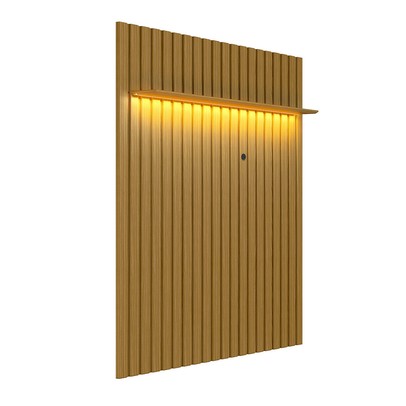 Painel para TV Até 70 Polegadas London 1 Prateleira com Led Cedro - Olivar Móveis