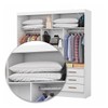 Guarda-Roupa Solteiro Sevilha 3 Portas 9 Gavetas com Espelho Branco - Carioca Móveis