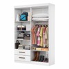 Guarda-Roupa Solteiro Genova 4 Portas 2 Gavetas Branco - Carioca Móveis