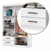 Guarda-Roupa Solteiro Genova 4 Portas 2 Gavetas com Espelho Branco - Carioca Móveis