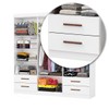 Guarda-Roupa Casal Genova 6 Portas 4 Gavetas Branco - Carioca Móveis